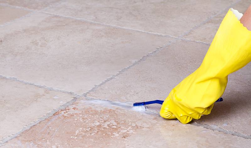Remove Mould And Tough Stains From Tile, How To Remove Stains From White Tile Floor