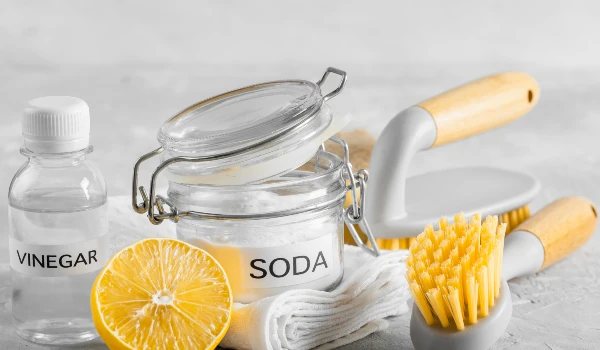 Baking Soda and Vinegar Grout Cleaning Paste 